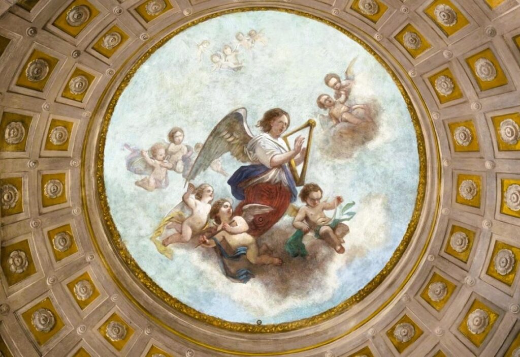 angeli musicanti del pittore alessandro guardassoni a bologna