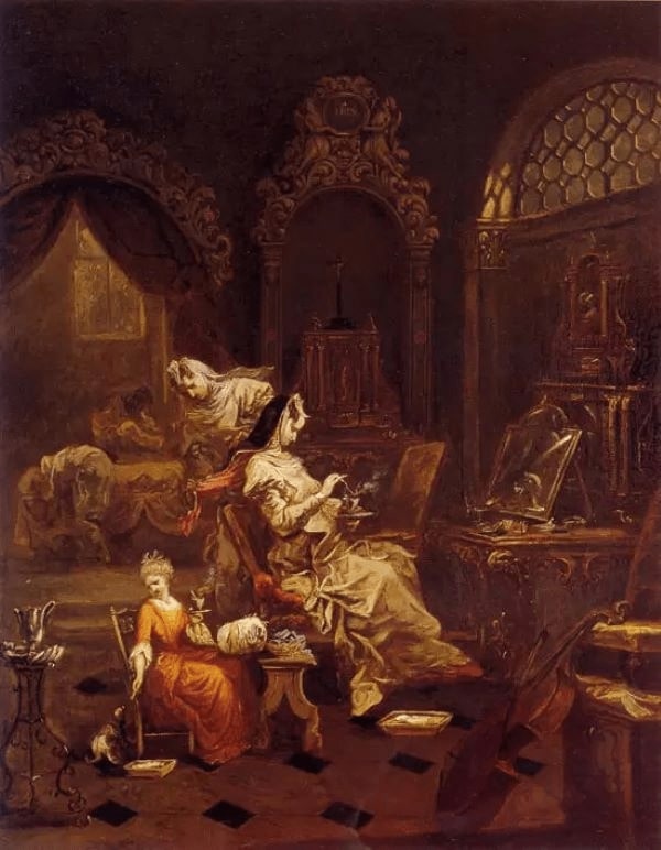 la cioccolata dipinto di alessandro magnasco - storia e origini del cioccolato