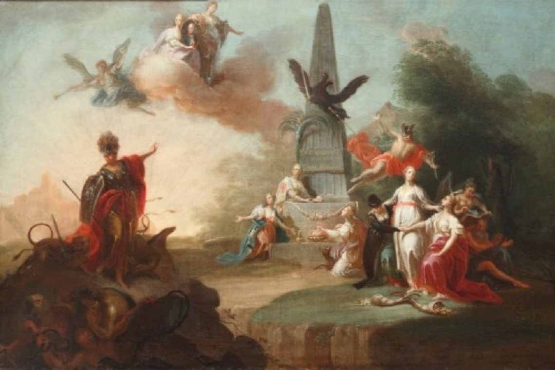 dipinto di carl henrici esposto al museo mercantile di bolzano