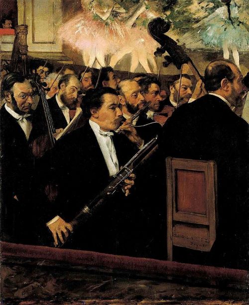 l'orchestra dell'opera di parigi dipinta da edgar degas