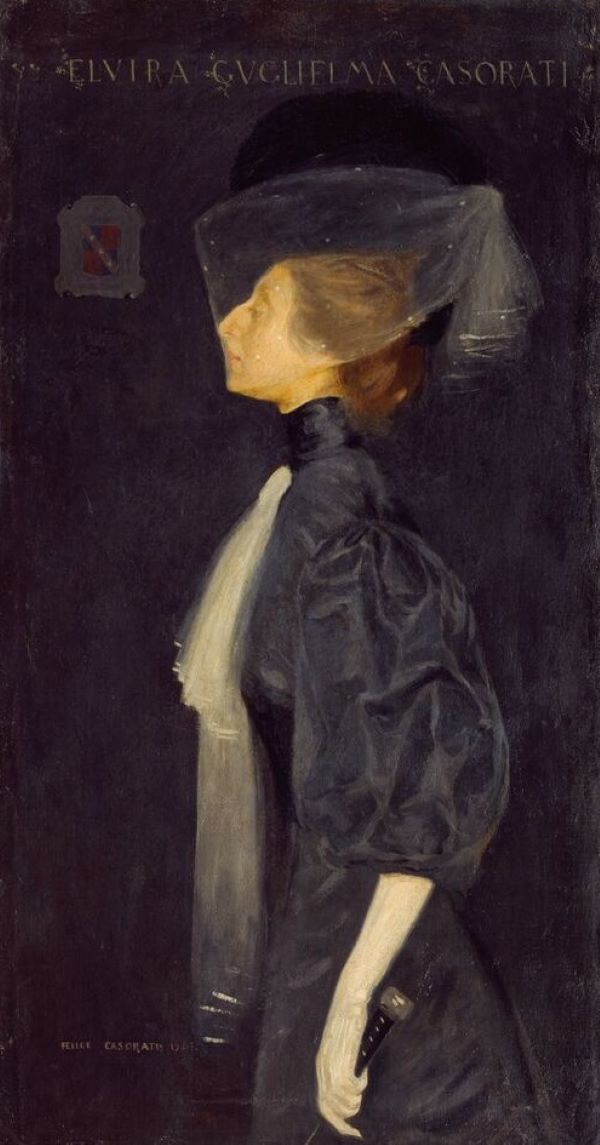 il dipinto ritratto di signora realizzato da felice casorati 