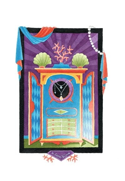 una delle illustrazioni del libro i gioielli di madame de