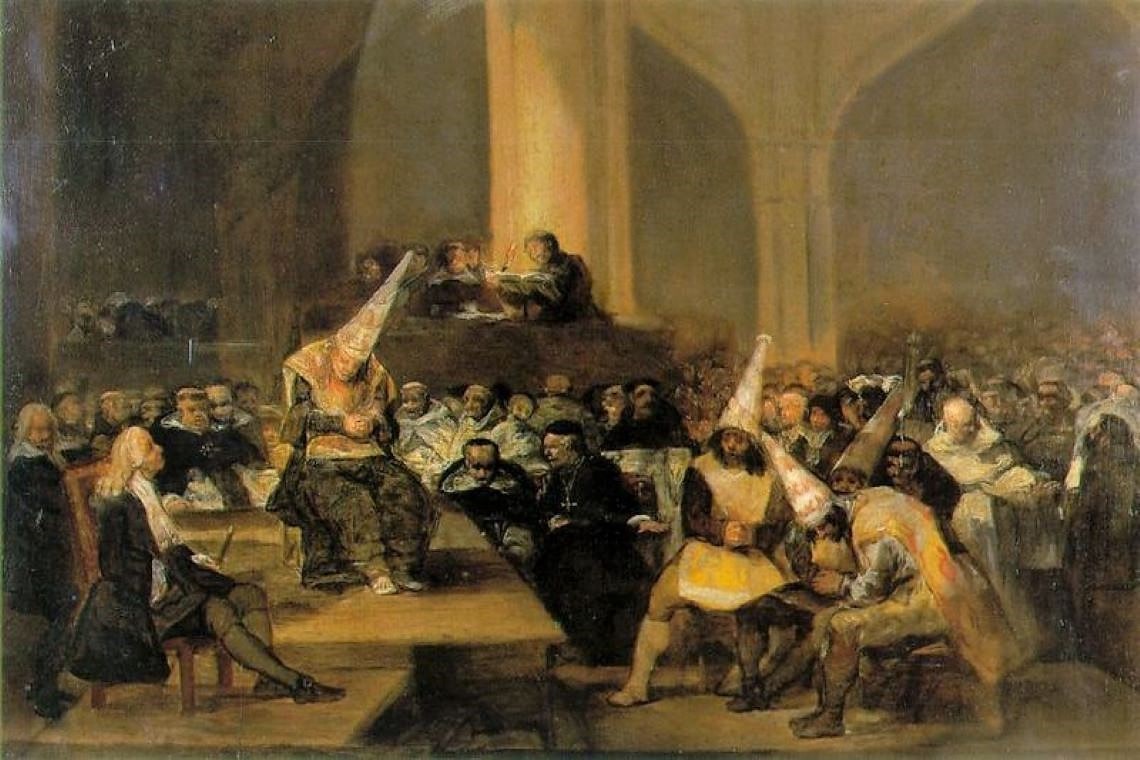 scena d'inquisizione opera di francisco goya 