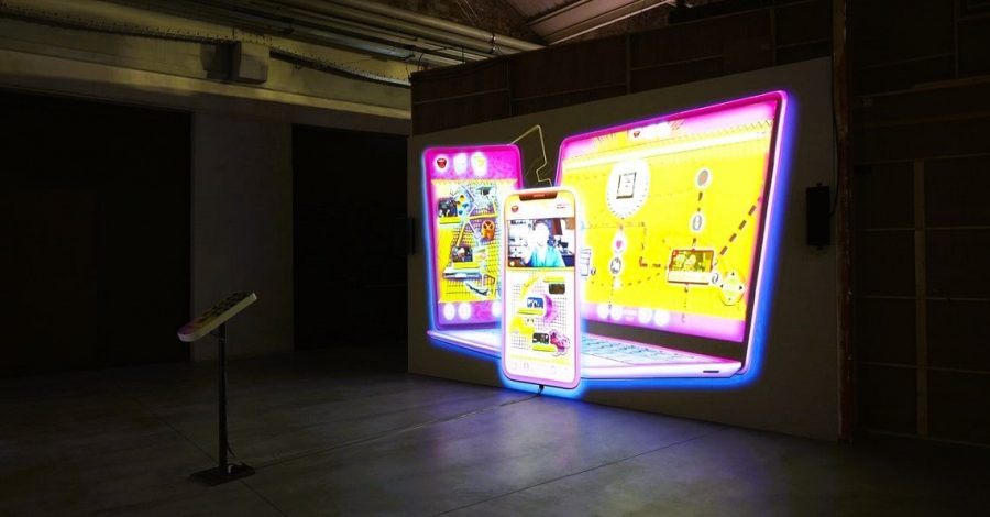 il mondo digitale dell'artista neil beloufa a milano