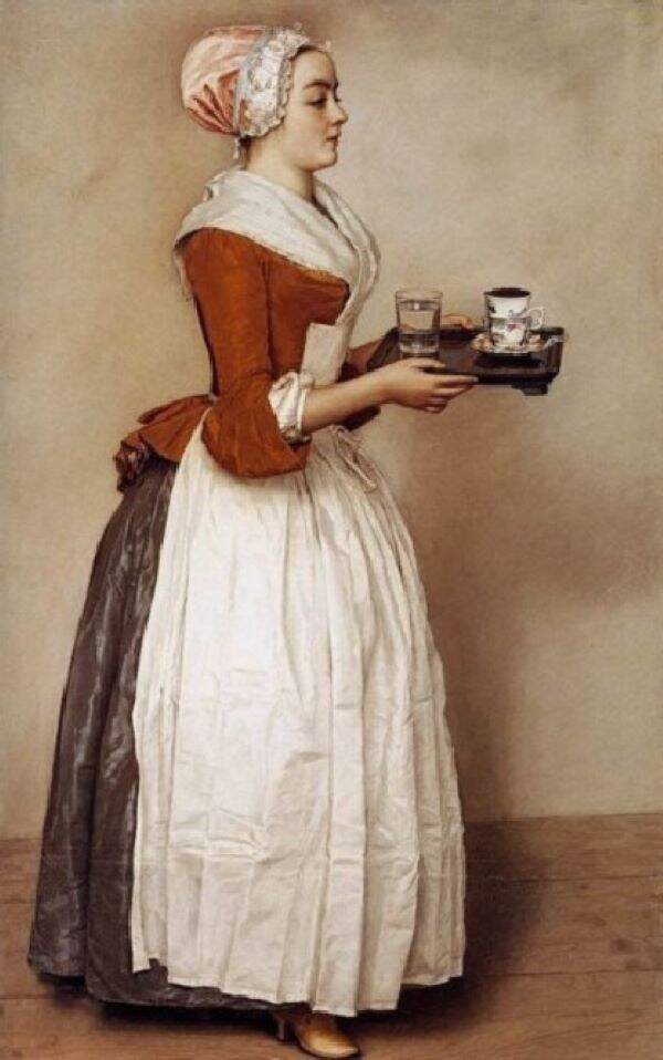 dipinto di jean etienne liotard la bella cioccolataia - musei del cioccolato