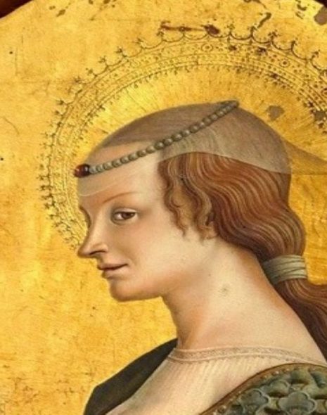 maria maddalena in una mostra d'arte a loreto