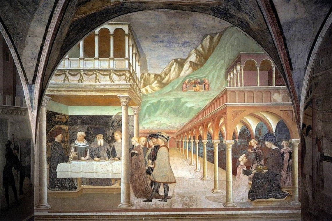 affresco realizzato da masolino da panicale nella collegiata di castiglione olona