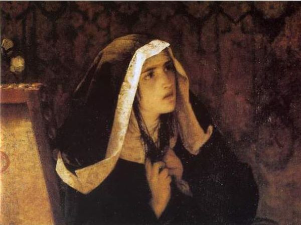 la monaca di monza in un dipinto di mosè bianchi