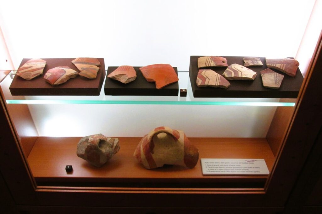 resti di ceramica del neolitico medio rinvenuti nel pulo di molfetta